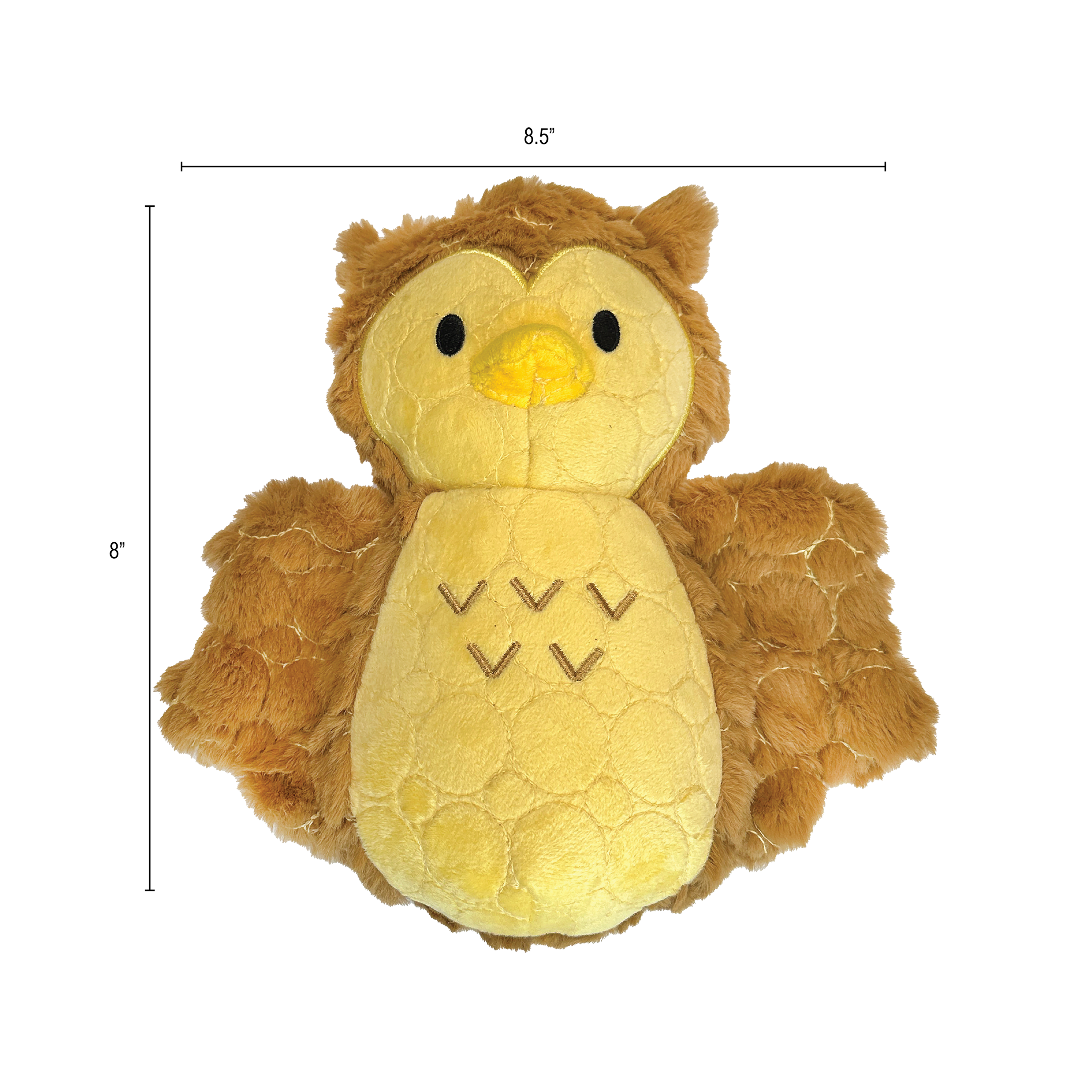 Bite Force Built w. Kevlar Tough Plush Owl Dog Toy