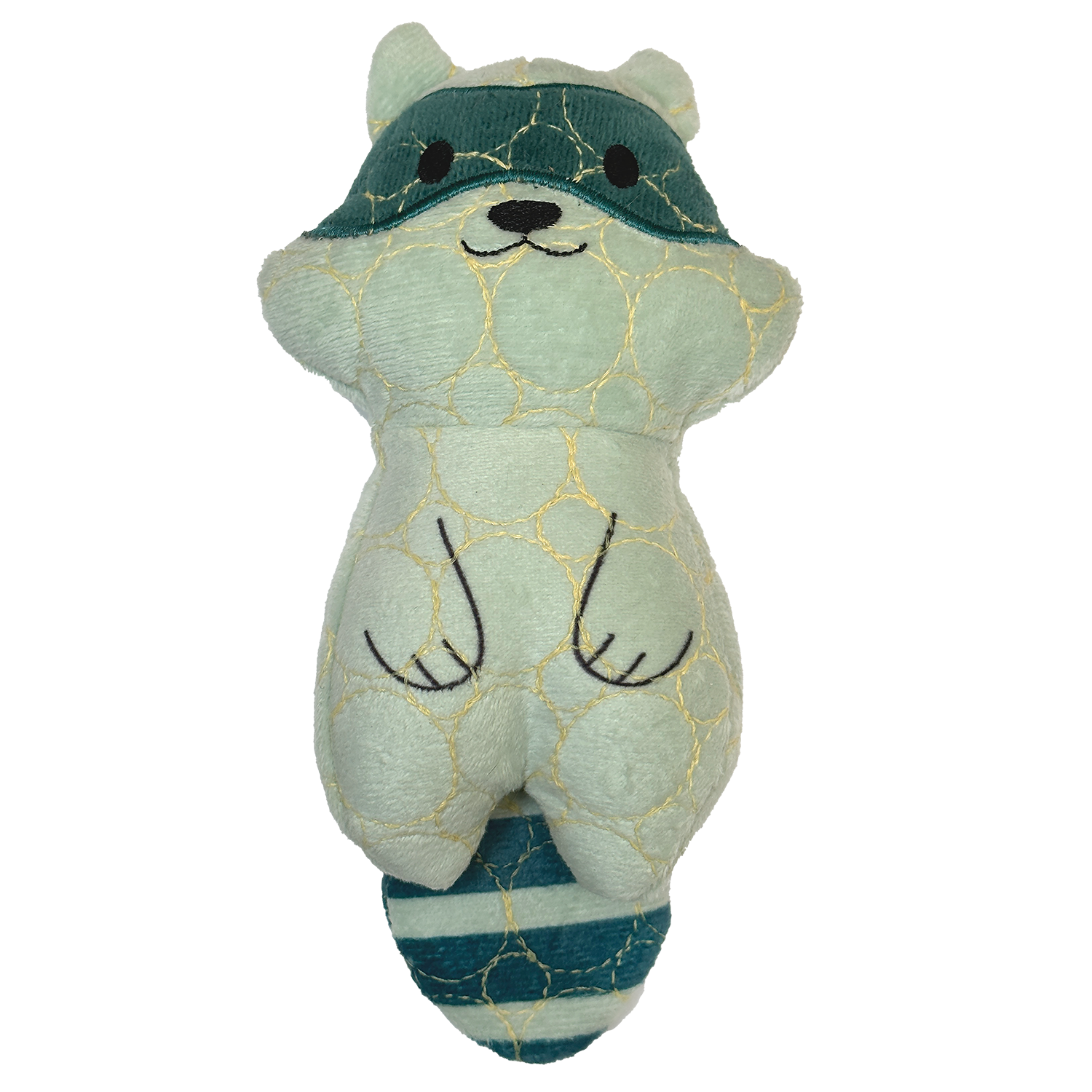 Bite Force Built w. Kevlar Tough Plush Racoon Dog Toy