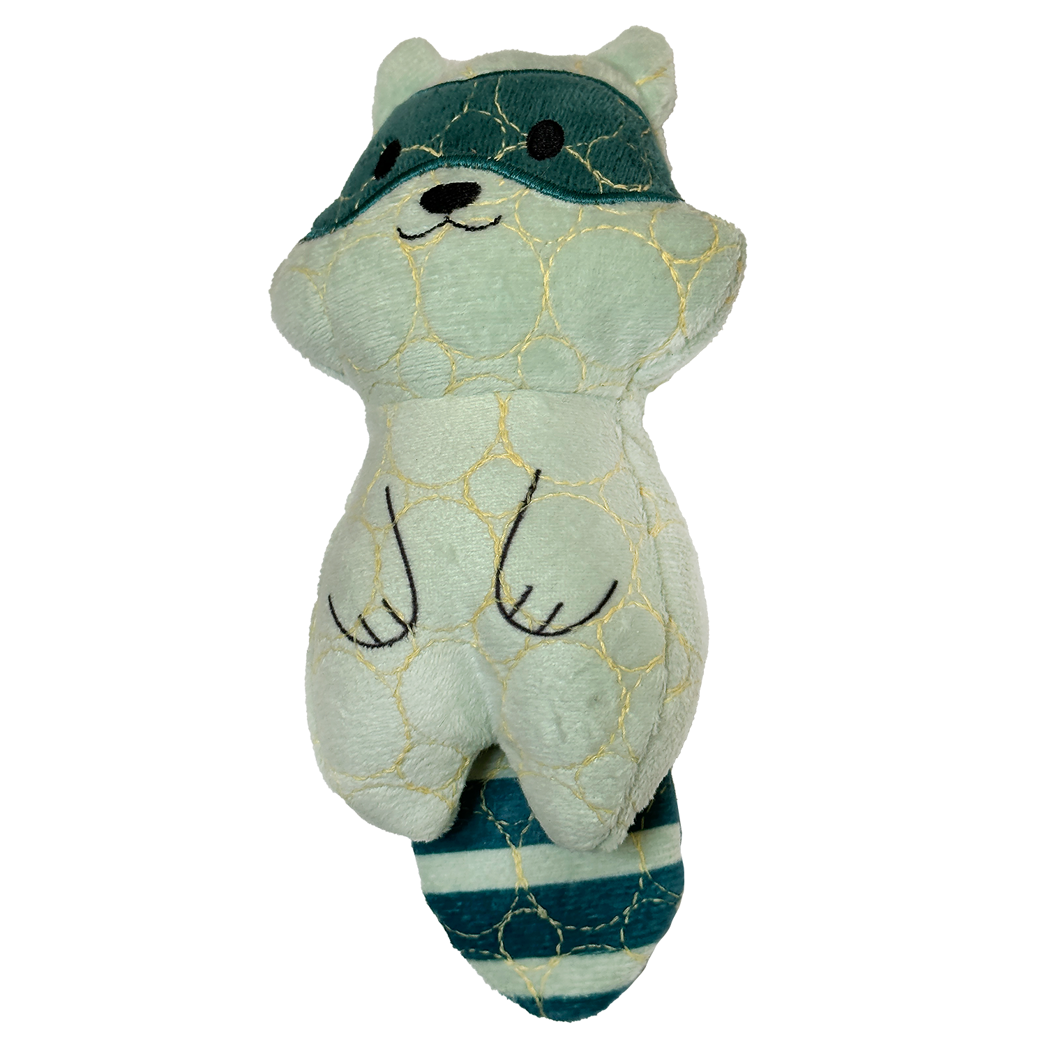 Bite Force Built w. Kevlar Tough Plush Racoon Dog Toy