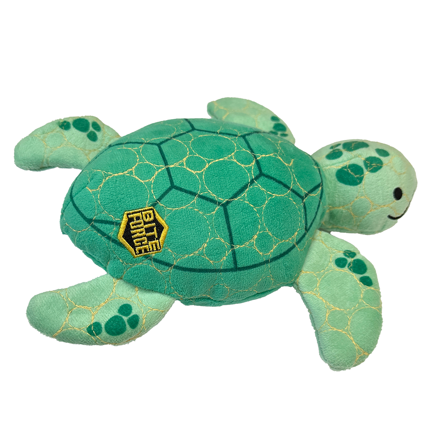 Bite Force Built w. Kevlar Tough Plush Turtle Dog Toy